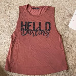 Hello darlin tank- mauve color 🖤